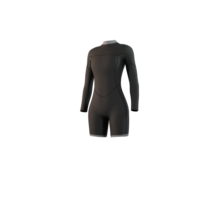 Brand Longarm Shorty 3.2mm Bzip Flatlock Mujer